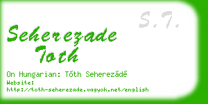 seherezade toth business card