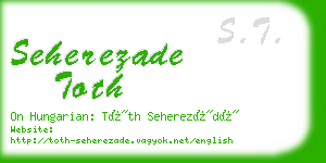 seherezade toth business card